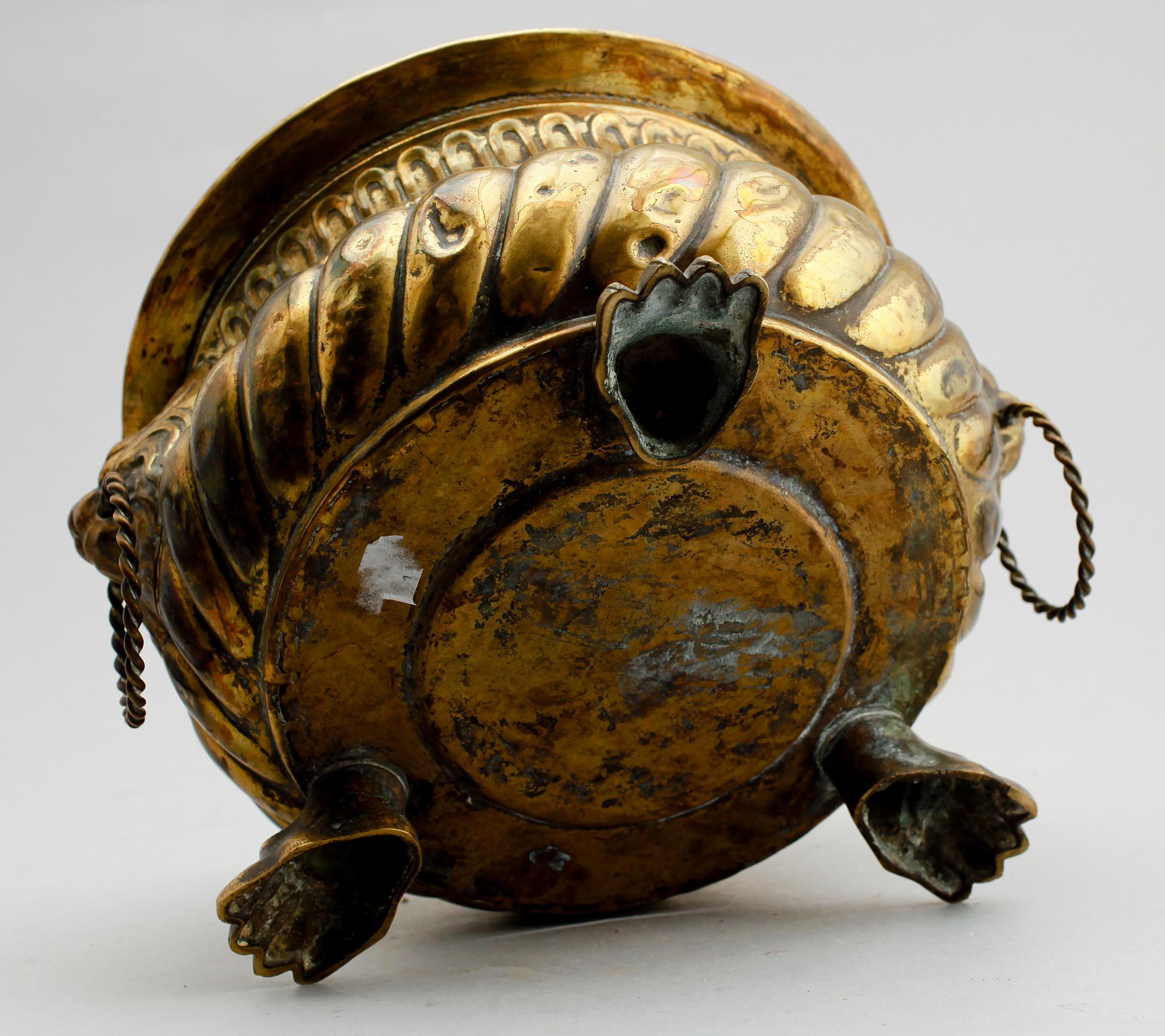 YTTERFODER/PUNSCHKYLARE, mässing, renässansstil, 1800-tal.
