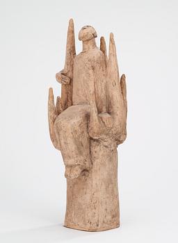 ÅKE HOLM, skulptur, "Sackaios i trädet", Höganäs 1940-50-tal.