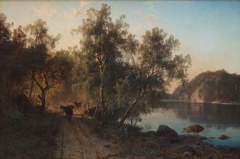 948. Edvard Bergh, Landscape with fjord, Bohuslän.