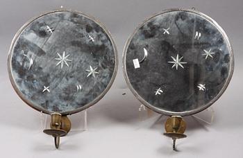 SPEGELLAMPETTER, ett par, barockstil. 1900-talets början.