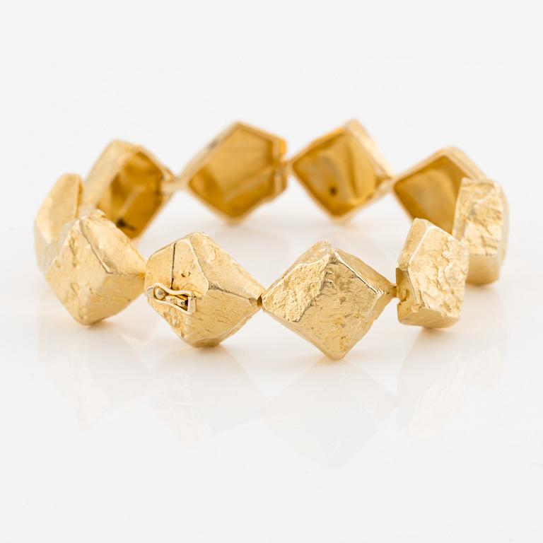 Björn Weckström, a bracelet, 18K gold, "Lapland's Stones", Lapponia, Finland.