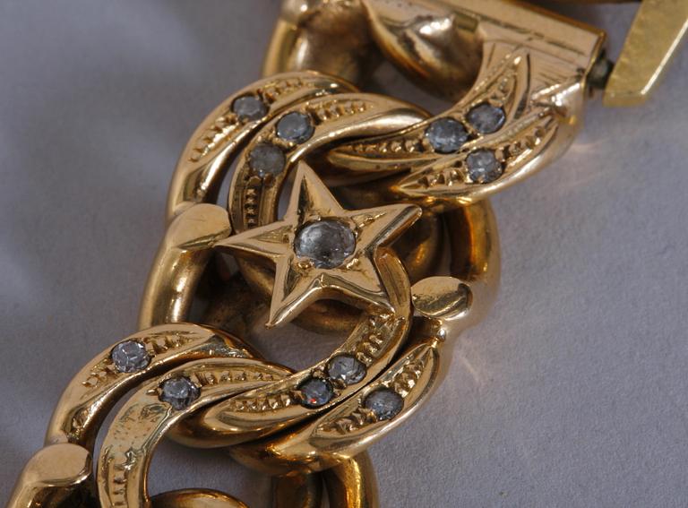 ARMBANDSUR, Ebel. Armband i 18k guld. Total vikt 121 g.