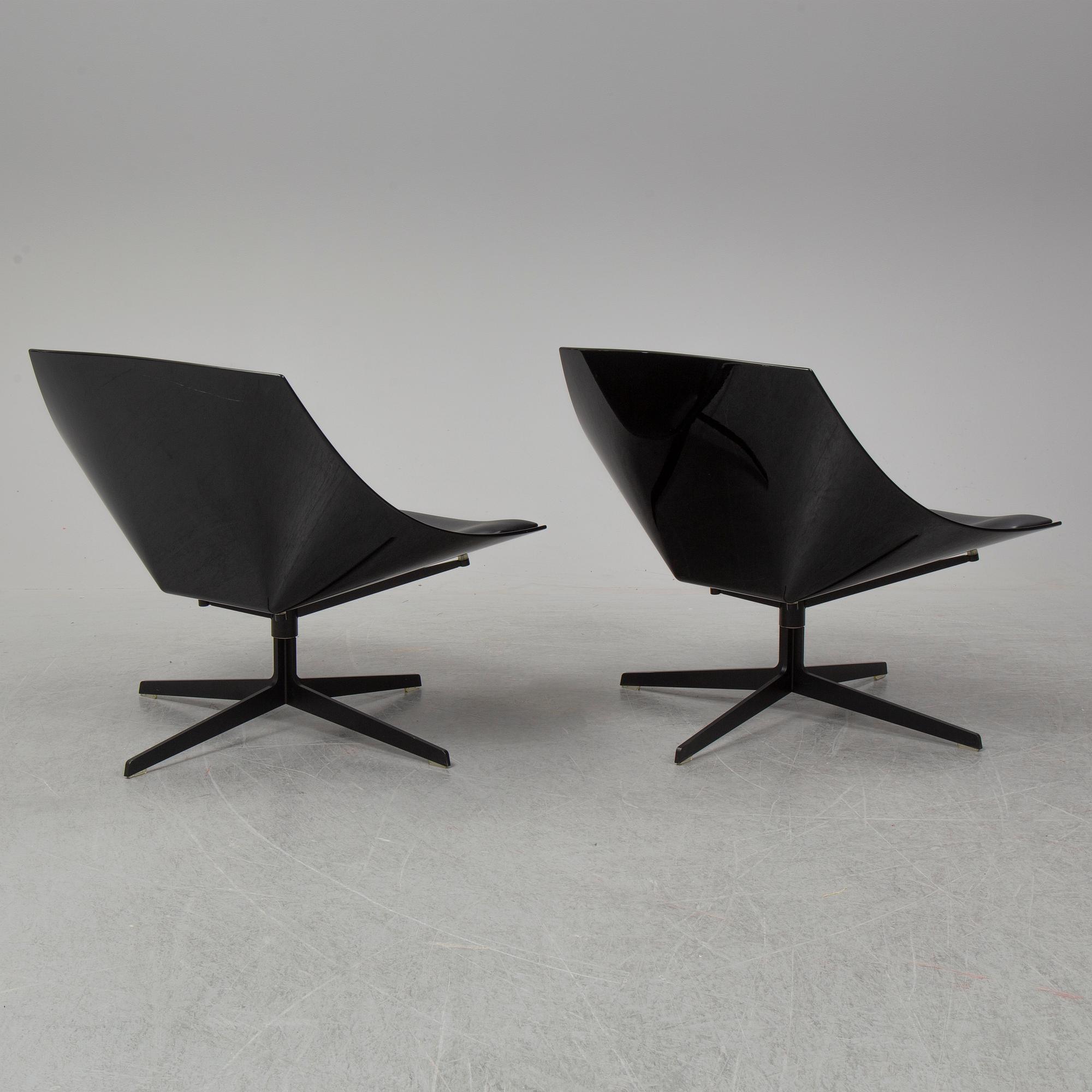 FRITZ HANSEN, a pair of JL10 'Space' Chair by Jjurgen Laub & Markus Jehs for Fritz Hansen, Denmark, designed 2007.