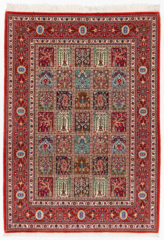 Rug, Ghom, garden motif, 195x135 cm.