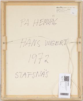 HANS WIGERT, olja på duk, signerad och daterad 1972 Stafsnäs à tergo.
