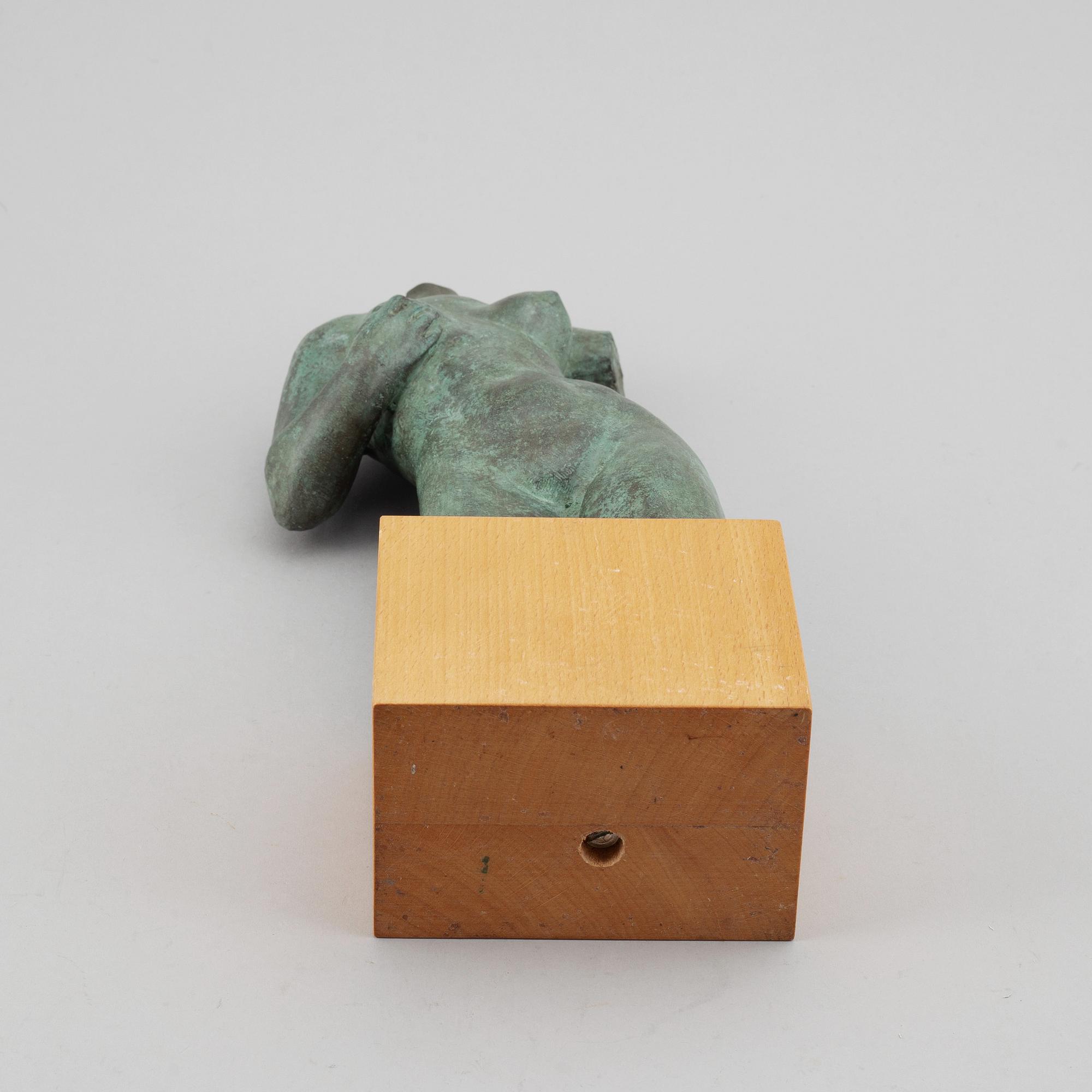 CARL MILLES, efter. Skulptur. Stämpelsignerad. Brons, höjd 35 cm (inklusive träbas).