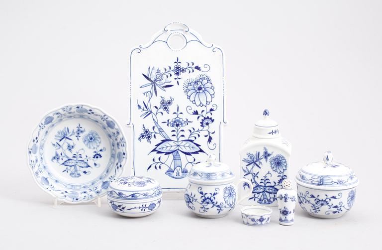 SERVISDELAR, 8 st (6+2), porslin, Meissen, 1900-talets första hälft.