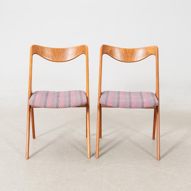 Chairs, a pair, probably Albin Johansson & Söner, Hyssna, second half of the 20th century.