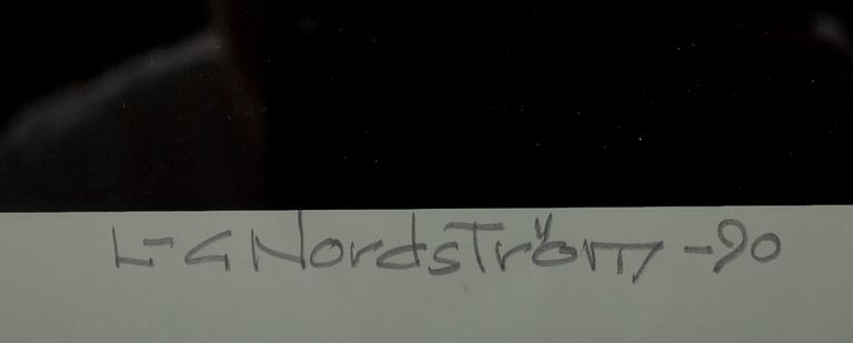 LARS GUNNAR NORDSTRÖM, litografi 48/100, signerad och daterad 1990.