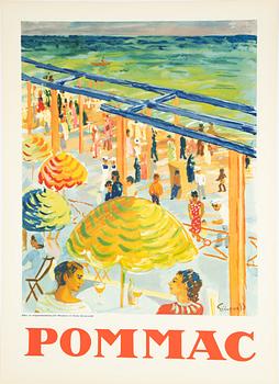 Isaac Grünewald · Isaac Grünewald, a vintage poster, 'Pommac', Åhlen & Åkerlunds Offsettryckeri, Stockholm, 1954.