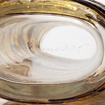 Enrico Camozzo, glas, 3 delar, 1 fat samt 2 vaser, Murano.
