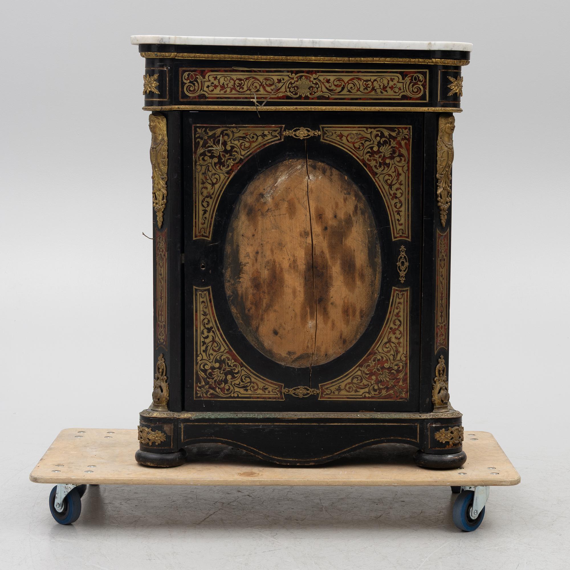 Cabinet, Boulle style, France, late 19th century.