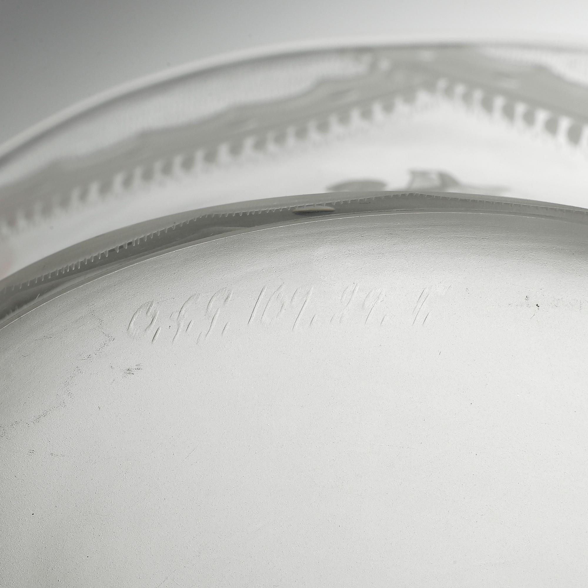 SKÅL samt FAT, glas, Simon Gate, "Slöjdansen", Orrefors, 1920-tal.