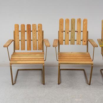 a set of 4 'A2' garden chairs by Grythyttan.