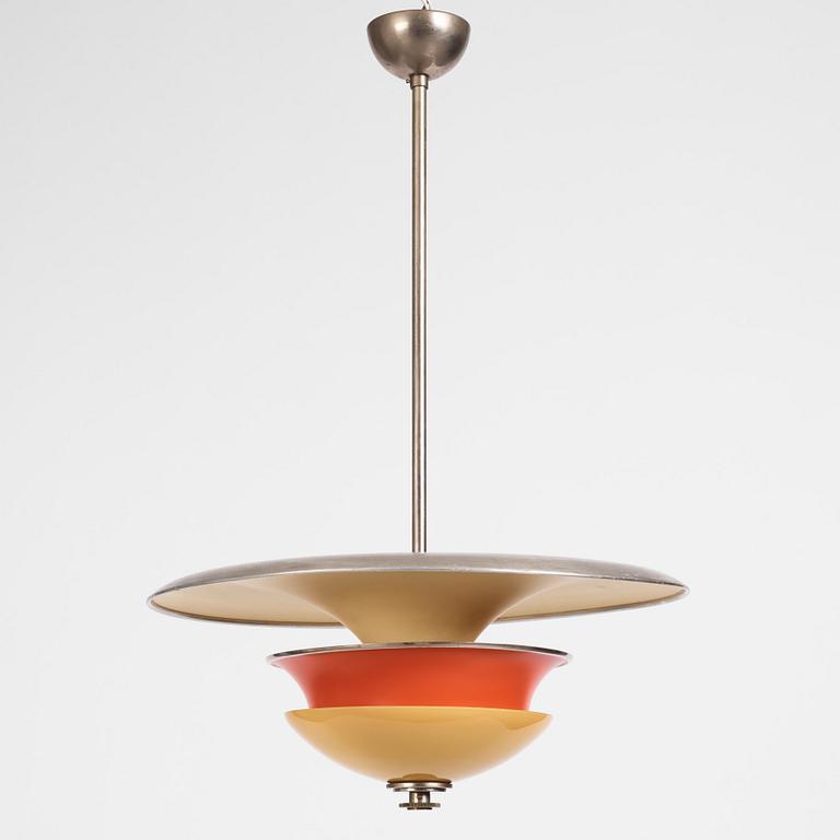 Erik Tidstrand, a ceiling lamp, model "28903", Nordiska Kompaniet 1930s.