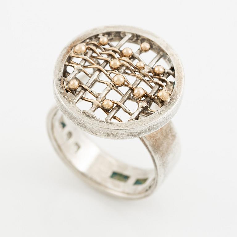 Anders Högberg, ring, sterlingsilver, Göteborg 1992.