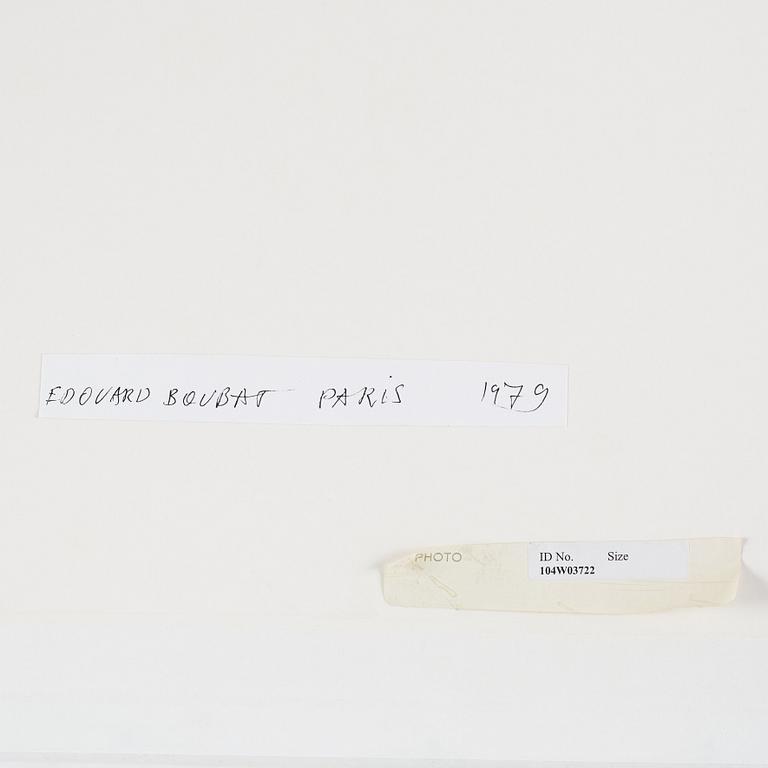 Edouard Boubat, photograph signed on verso.