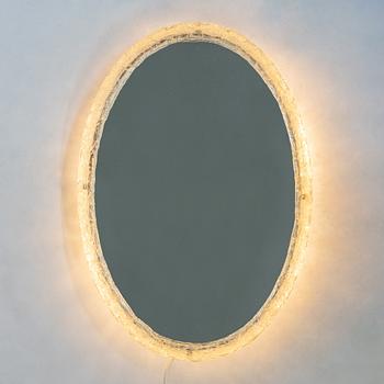 A mirror with lighting, Rudolf Zimmermann, Bamberg, Germany, 1960's/70's.