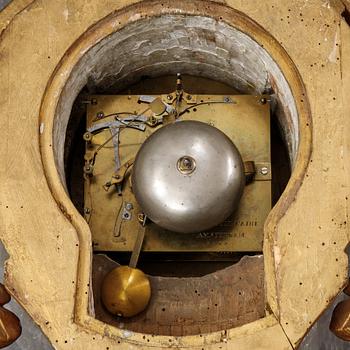 An 18th century Louis XV wall clock Jean-Petit L´Aine, Amsterdam.