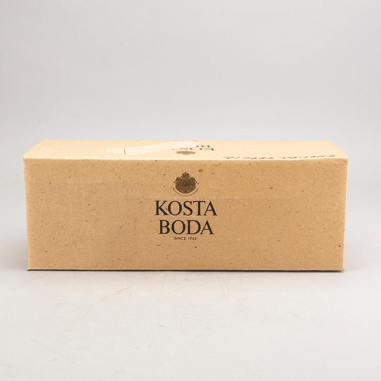 Kjell Engman, skulptur signerad Kosta Boda glas.