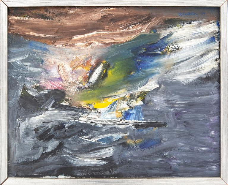Bo Hultén, oil on canvas signed and dated 64.