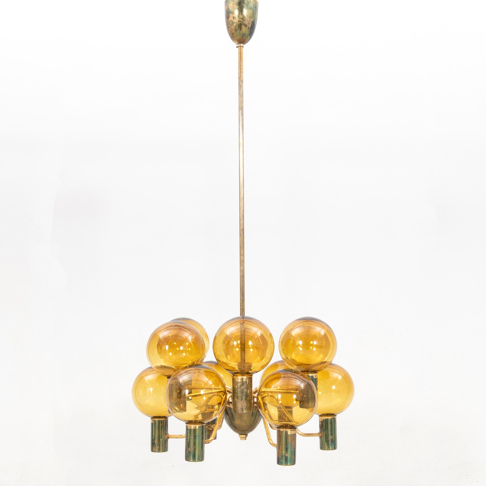 Hans-Agne Jakobsson, Ceiling lamp "T 372", Markaryd, second half of the 20th century.