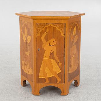 A smoking table, probably Birger Ekman, Mjölby Intarsia, 1930s.