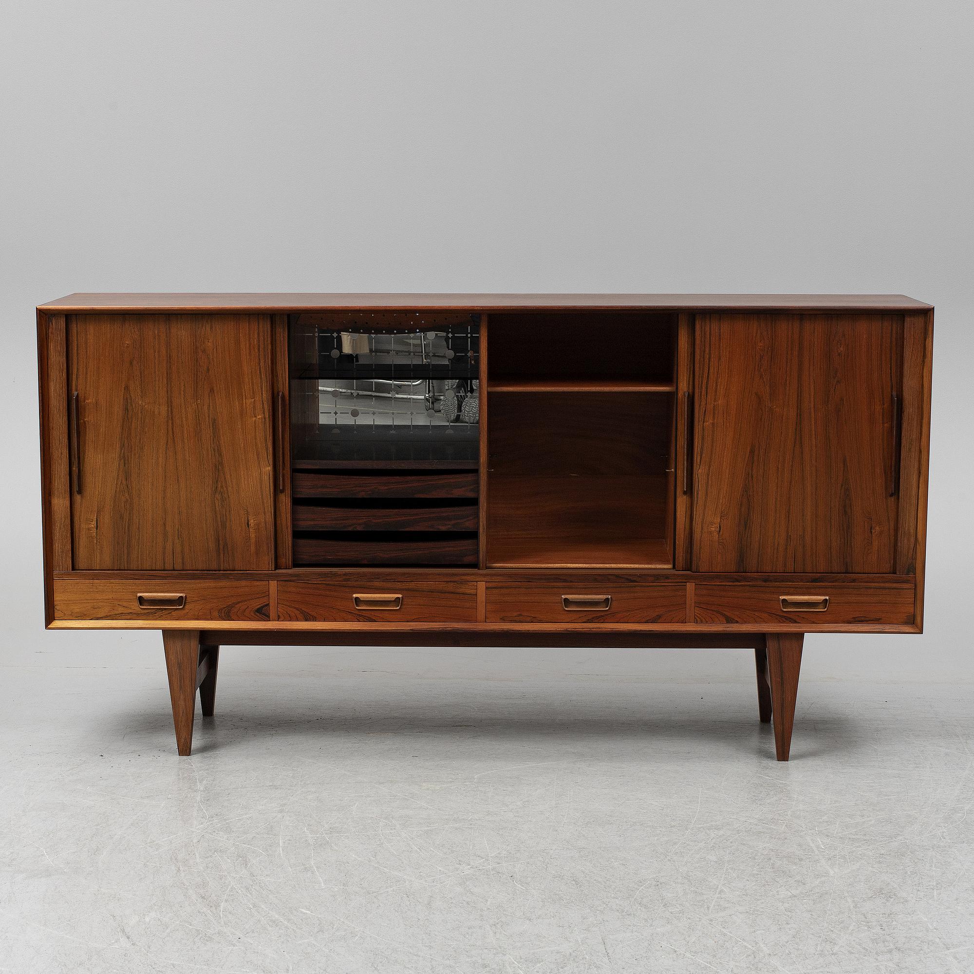A 1960's/1970's rosewood sideboard, Denmark.