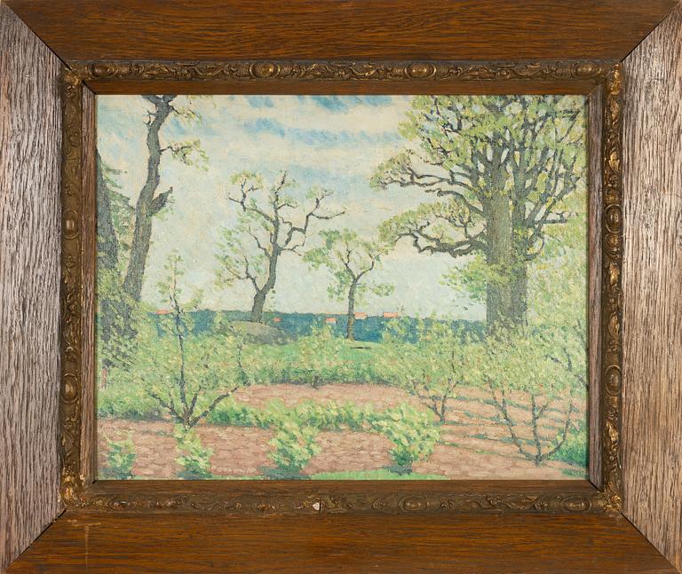 Wilhelm Behm, attributed to, oil on canvas/panel.