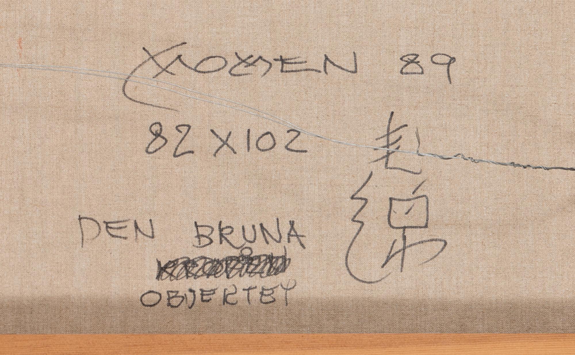 Karl Momen, oil on canvas, signed and dated -89.