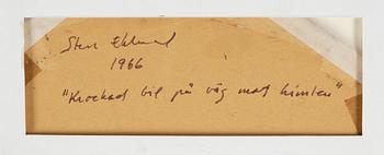 Sten Eklund, "Krockad bil på väg mot himlen".