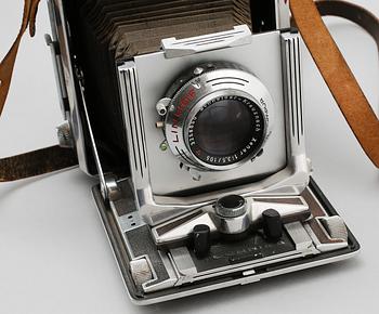 KAMEROR, 2 st, "Zeiss Ikon Box-Tenger" och "Linhof Rollex", 1900-talets första hälft.
