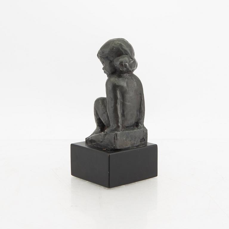 Carl-Einar Borgström,  signed metal sculpture.