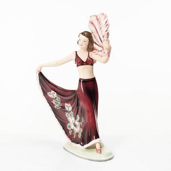 Stefan Dakon, a creamware figurine, Goldscheider, Austria, 1930's/40's.