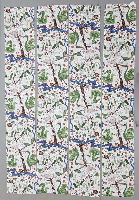 GARDINVÅDER, 4 st, Josef Frank, Firma Svenskt Tenn, formgiven 1940-tal.