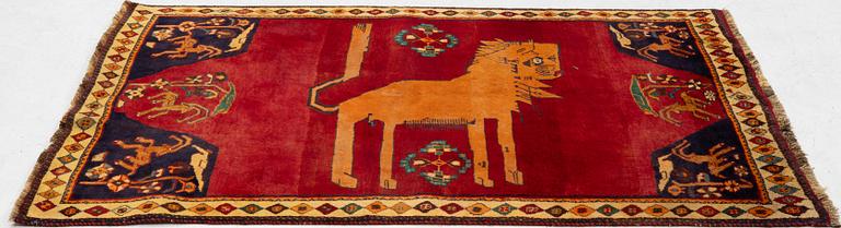 Carpet, Shiraz, approx. 203 x 130 cm.