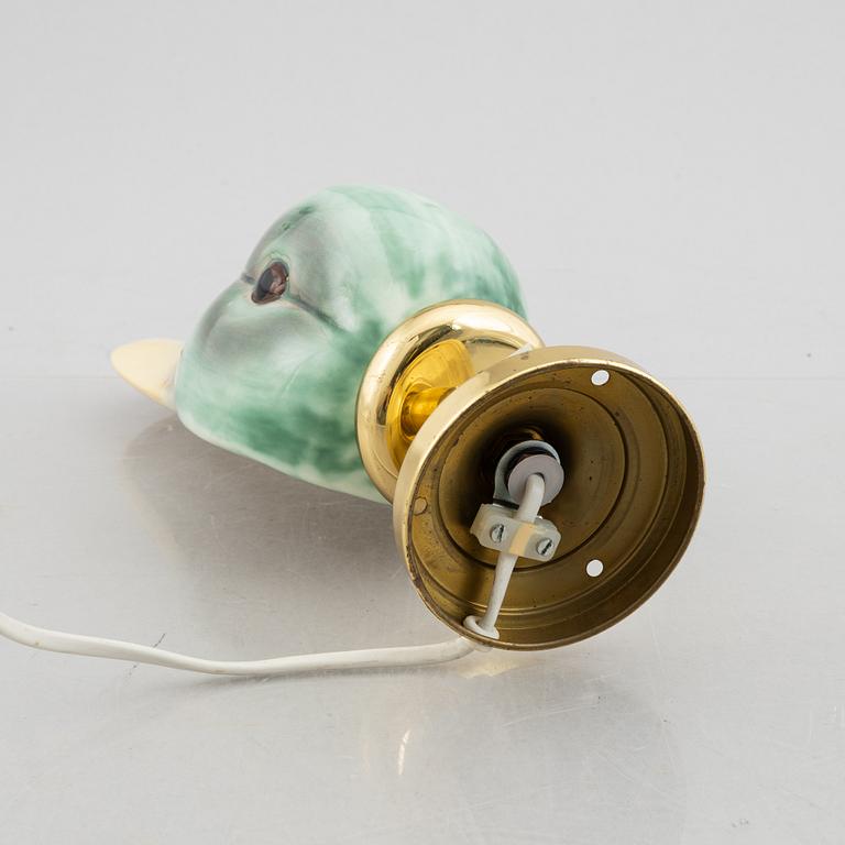 A ceramic wall lamp, Gamla stans Lampverkstad, late 20th Century.