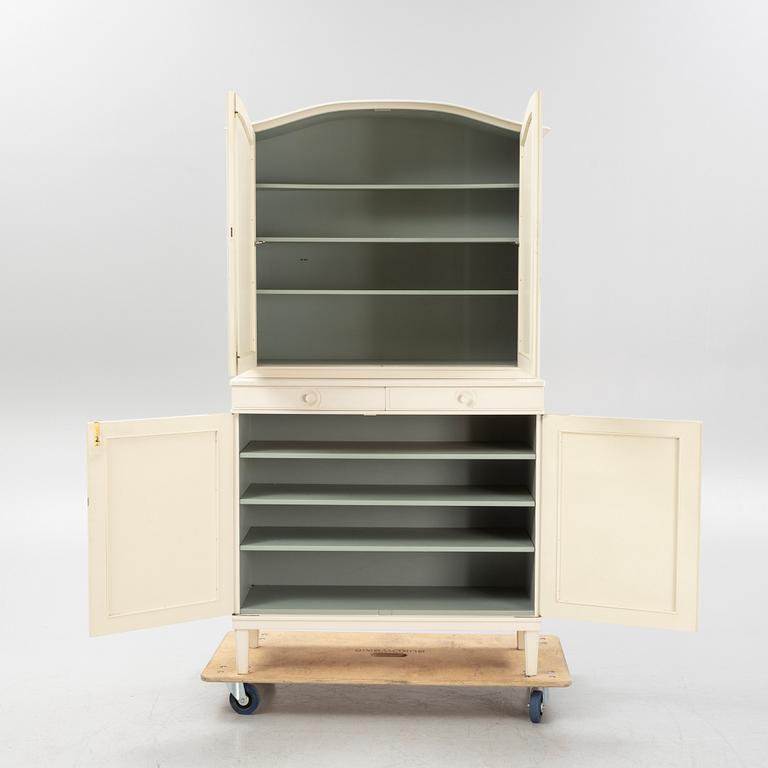 Carl Malmsten, a five piece dining group and a cabinet, modell 'Herrgården', Bodafors, Sweden, 1962.