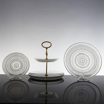 FAT, 10+10 samt KAKFAT, Glas, "Kastehelmi", Oiva Toikka, Iittala.