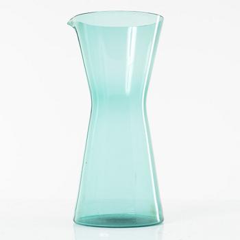 Kaj Franck, drinking glasses, 6 pcs, model 2744 and a pitcher, 1610, Nuutajärvi-Notsjö 1950s/60s.