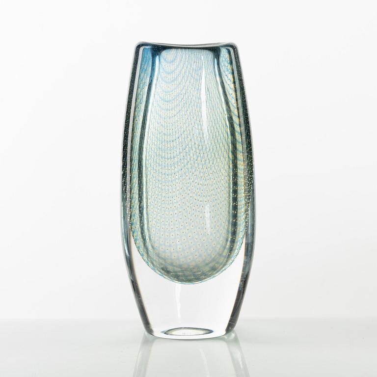 Sven Palmqvist, a glass vase 'Kraka' Orrefors, signed.