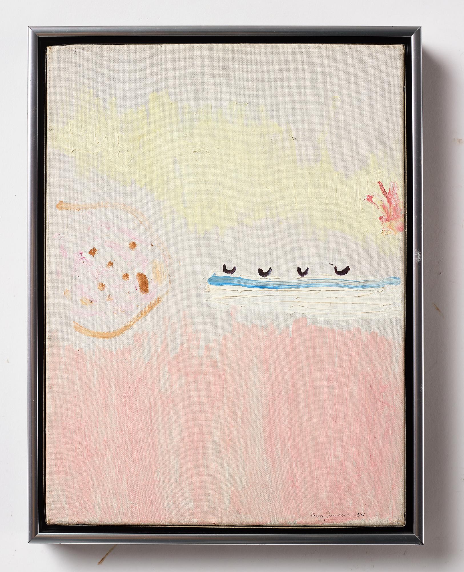 RUNE JANSSON, oil on canvas, signed and dated -54.