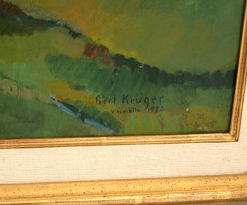ALBERT KRÜGER, olja på duk, signerad och daterad 1926.