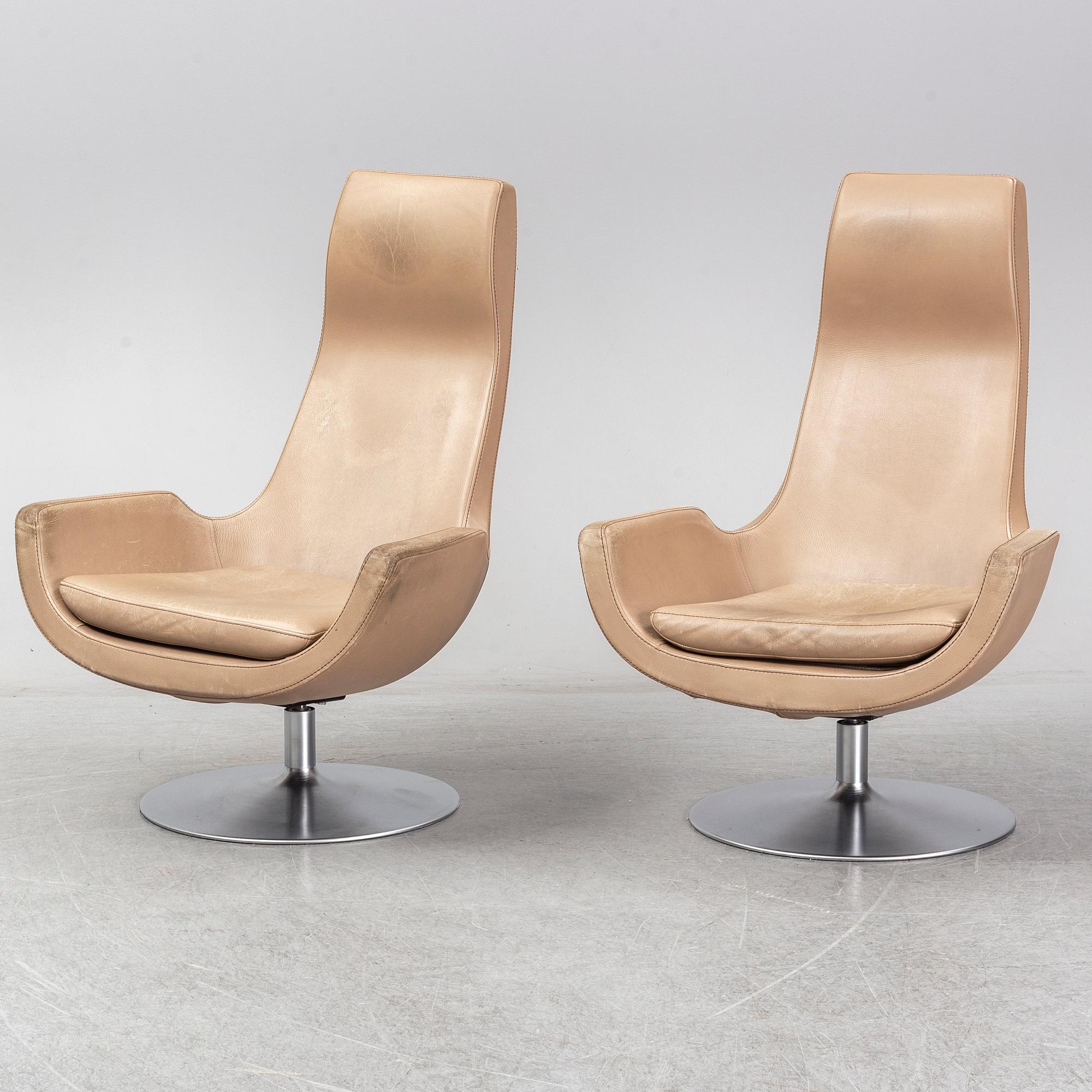 A pair of 'Clipper' easy chairs by Carl-Henrik Spak, Ire.