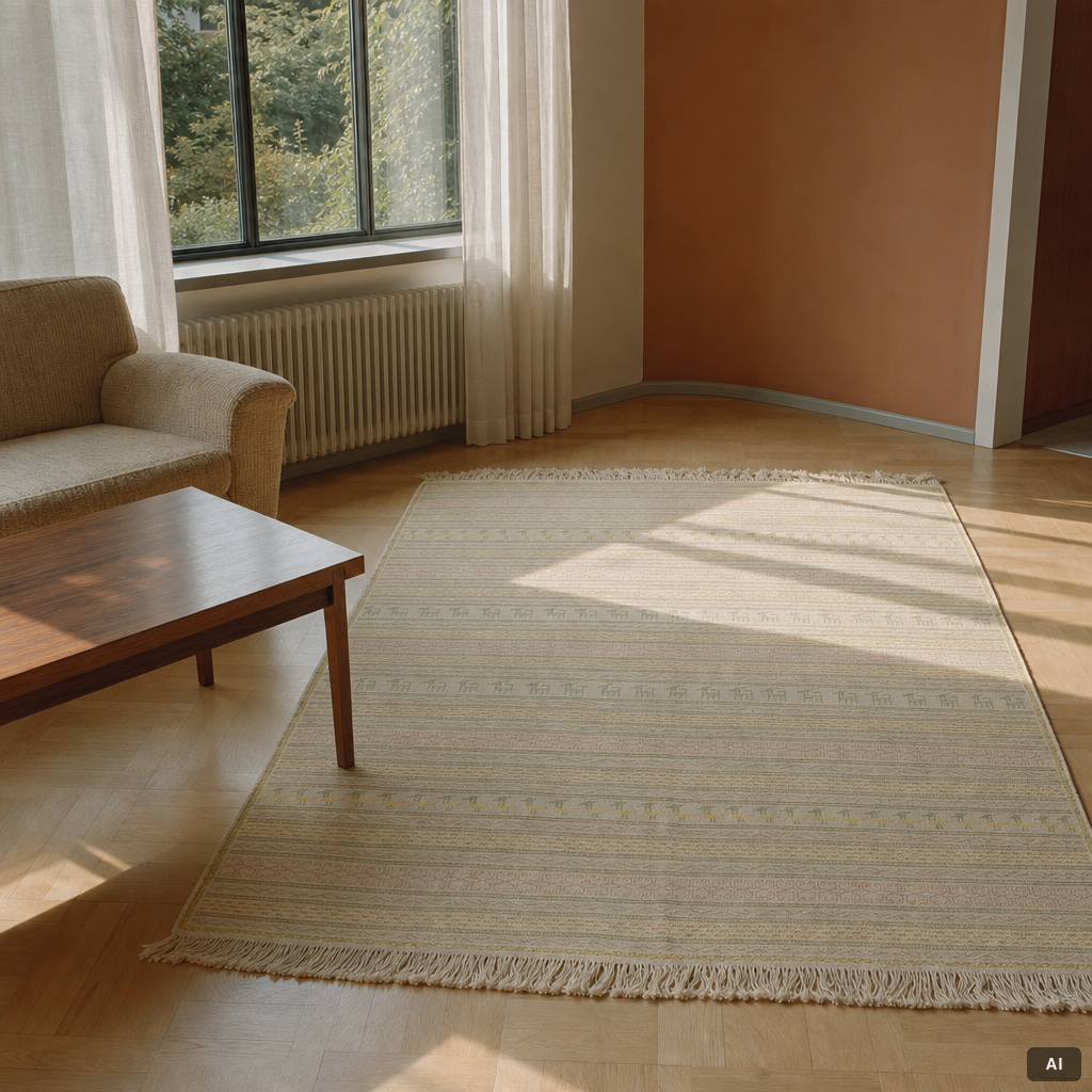 A Kelim carpet, c. 204 x 150 cm.