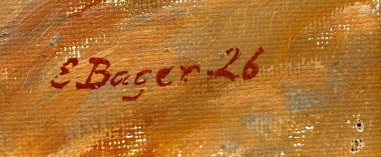 EINAR BAGER, olja på duk, sign.