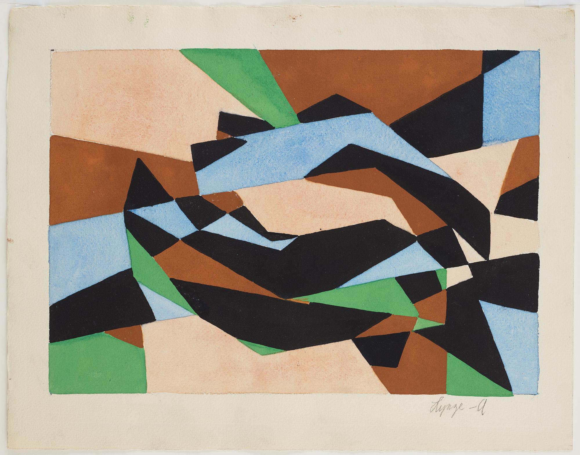 EINAR LYNGE-AHLBERG, akvarell, signerad.