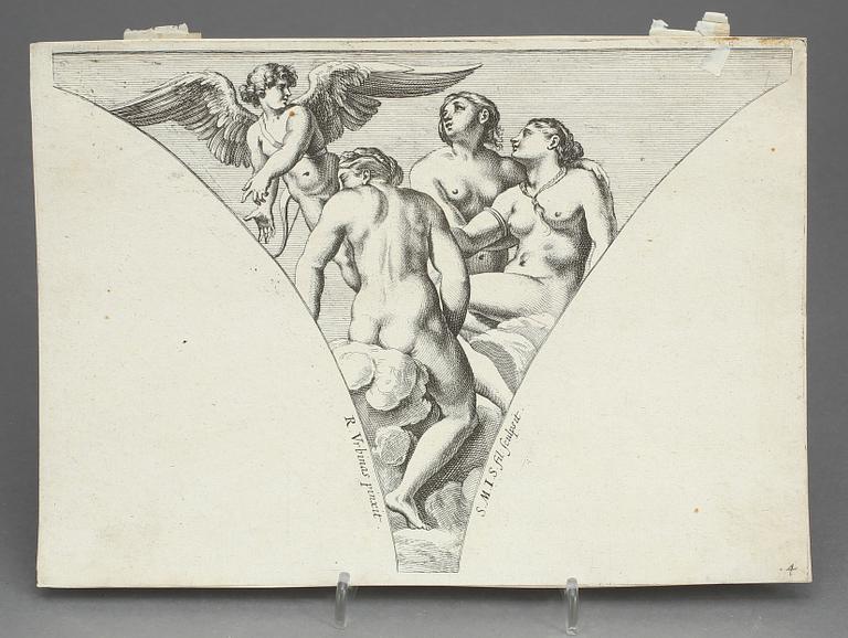 RAFAEL, efter, 1700, parti kopparstick, 10 st.