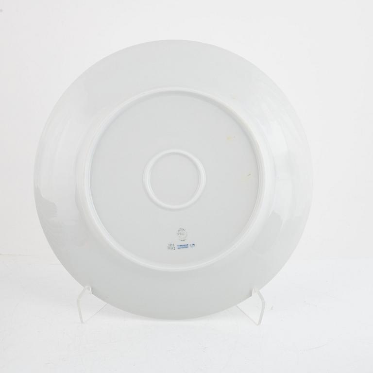 Arnold Krogh, twelve "Blå vifte" plates, Royal Copenhagen, Denmark.