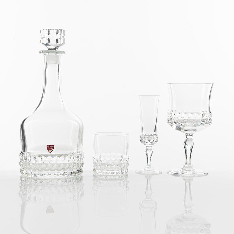 Ingeborg Lundin, a 23-piece 'Silvia' glass service, Orrefors.